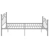 Graues Bettgestell Totosel 120x200cm (Metall)