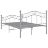 Graues Bettgestell Totosel 120x200cm (Metall)