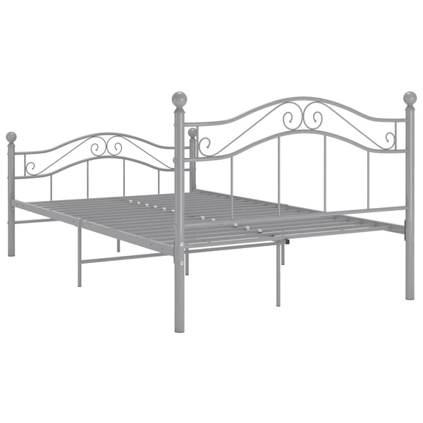 Graues Bettgestell Totosel 120x200cm (Metall)