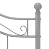Graues Bettgestell Totosel 120x200cm (Metall)