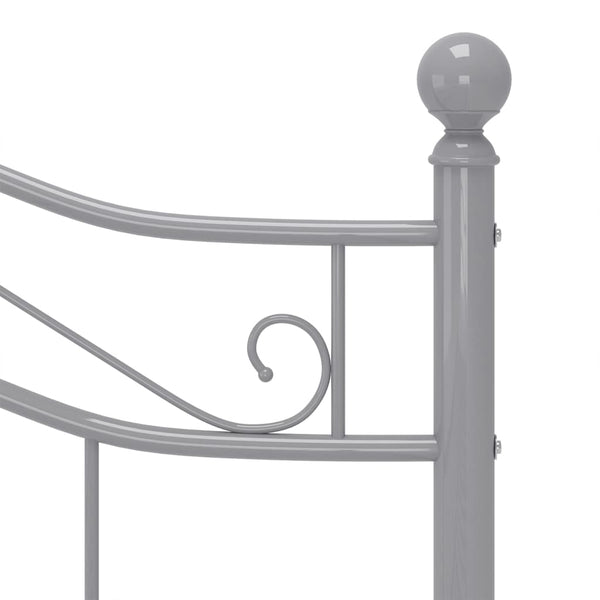 Graues Bettgestell Totosel 120x200cm (Metall)