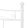 Weißes Bettgestell Totosel 160x200cm (Metall)