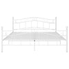 Weißes Bettgestell Totosel 200x200cm (Metall)