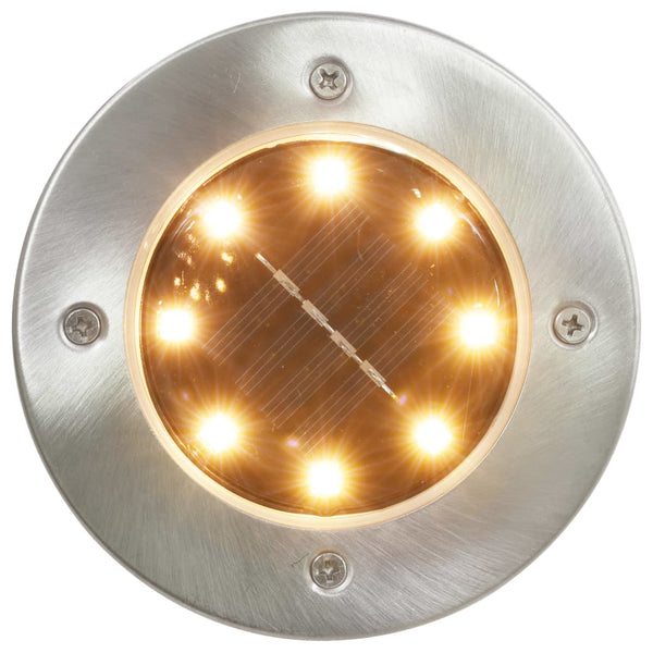 RGB-Solar-Bodeneinbauleuchten Rolanda 8 Stück LED (Farben)
