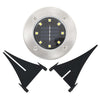 RGB-Solar-Bodeneinbauleuchten Rolanda 8 Stück LED (Farben)