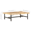 Couchtisch Maximil 142x90x42cm (Mangoholz)