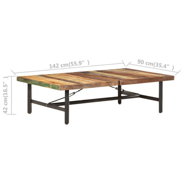 Sohvapöytä Maximil 142x90x42cm (kierrätetty täyspuu)