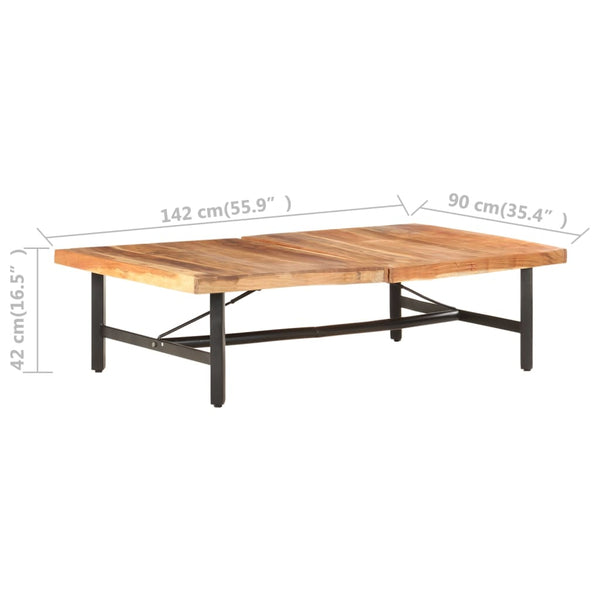 Couchtisch Maximil 142x90x42cm (Akazienholz)