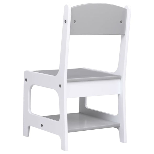 Weißer Kindertisch und 2 Stühle Günter (MDF)