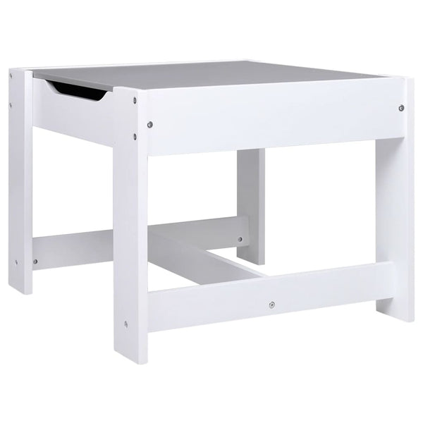 Weißer Kindertisch und 2 Stühle Günter (MDF)