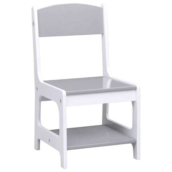 Weißer Kindertisch und 2 Stühle Günter (MDF)