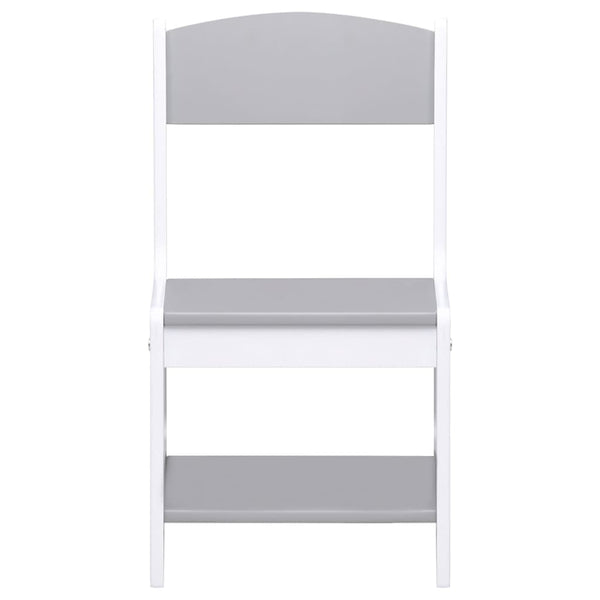 Weißer Kindertisch und 2 Stühle Günter (MDF)