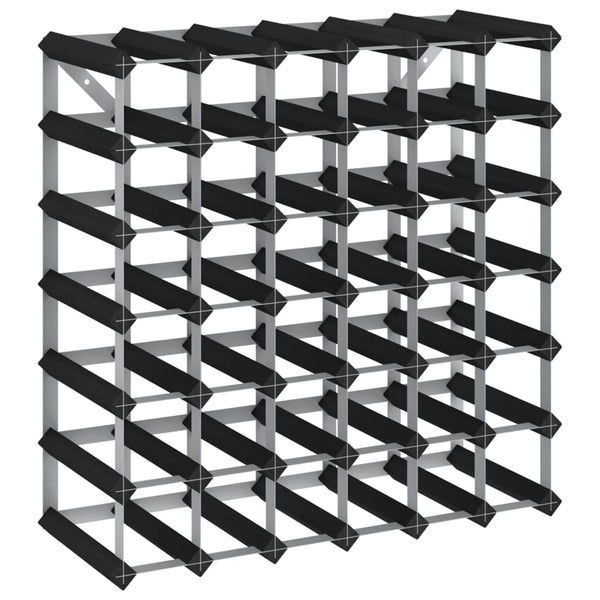 Schwarzes Weinflaschenregal Danielle für 42 Flaschen (Kiefer)