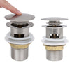 Silberner Siphon mit Stopfen und Überlauf Franta 6,4x6,4x9,1cm