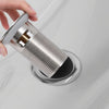 Silberner Siphon mit Stopfen und Überlauf Franta 6,4x6,4x9,1cm