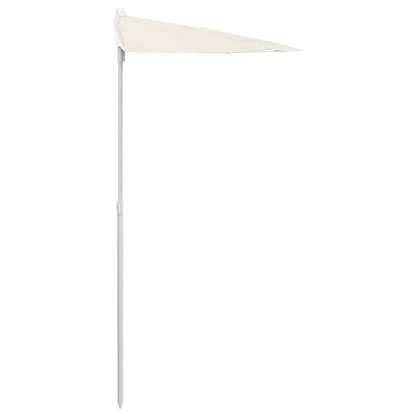 Halbsonnenschirm Sand mit Stange Artusa 180x90cm