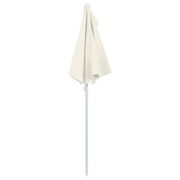 Halbsonnenschirm Sand mit Stange Artusa 180x90cm