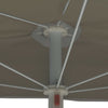 Halbsonnenschirm Sand mit Stange Artusa 180x90cm