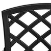 Gartensessel Ignanc, schwarz (4 St. Aluminiumguss)