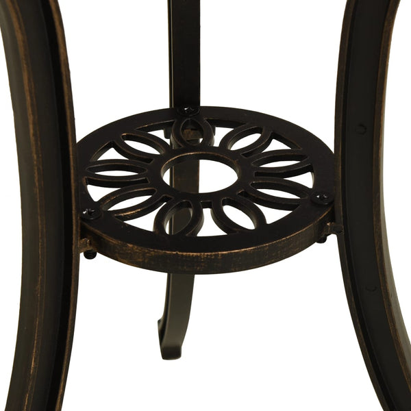 Bronze Gartentisch Abli 62x62x65cm (Aluminiumguss)