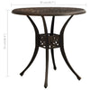 Gartentisch Solcaci aus Bronze 78x78x72cm (Aluminiumguss)