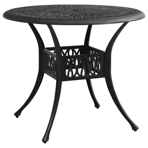 Schwarzer Gartentisch Solcaci 90x90x74cm (Gusseisen)
