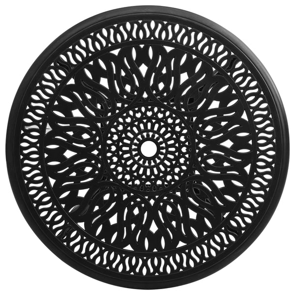 Schwarzer Gartentisch Solcaci 90x90x74cm (Gusseisen)