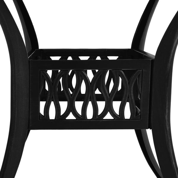 Schwarzer Gartentisch Solcaci 90x90x74cm (Gusseisen)