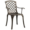 Bronze Bistro-Set Vitali (3-teilig, Aluminiumguss)