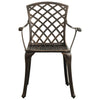 Bronze Bistro-Set Vitali (3-teilig, Aluminiumguss)