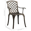Bronze Bistro-Set Vitali (3-teilig, Aluminiumguss)