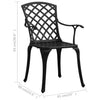 Bistro-Set Vitali, schwarz (3-teilig, Aluminiumguss)