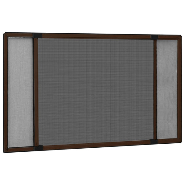 Braunes, ausziehbares Insektenschutzgitter für Fenster Kolcze (100-193)x75cm