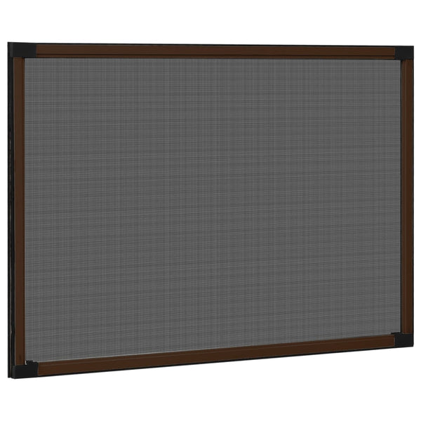 Braunes, ausziehbares Insektenschutzgitter für Fenster Kolcze (100-193)x75cm
