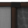 Braunes, ausziehbares Insektenschutzgitter für Fenster Kolcze (100-193)x75cm