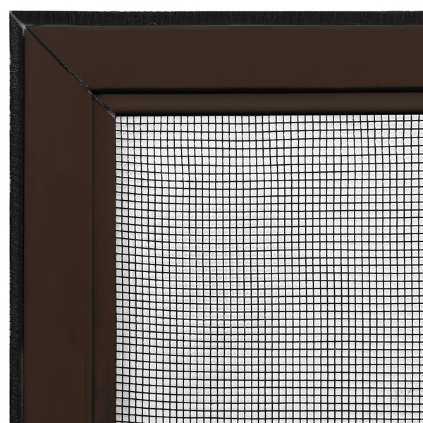 Braunes, ausziehbares Insektenschutzgitter für Fenster Kolcze (100-193)x75cm