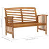 3-teiliges Garten-Sofa-Set Sorian (Akazienholz)