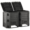 Schwarzer Gartenkomposter Lawyer 800 l