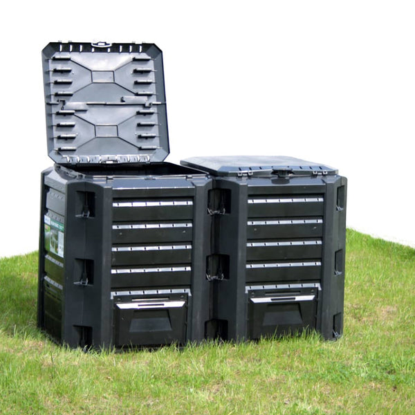Schwarzer Gartenkomposter Lawyer 1200 l