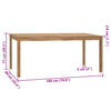 Gartentisch Olie 180x90x77cm (Teak)