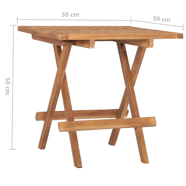 Gartentisch Nurie klappbar 50x50x50cm (Teak)