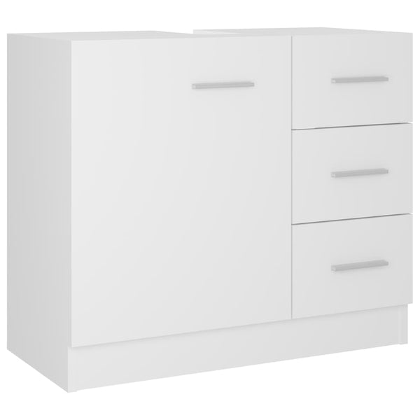 Weißer Waschtischunterschrank Arethya 63x30x54cm (Holz)