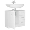 Weißer Waschtischunterschrank Arethya 63x30x54cm (Holz)