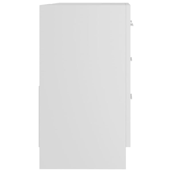 Weißer Waschtischunterschrank Arethya 63x30x54cm (Holz)