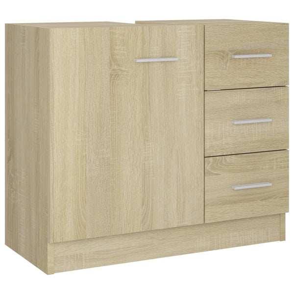 Waschtischunterschrank Sonoma Eiche Arethya 63x30x54cm (Holz)
