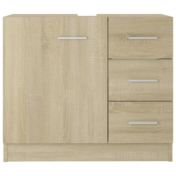 Waschtischunterschrank Sonoma Eiche Arethya 63x30x54cm (Holz)