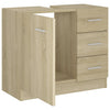 Waschtischunterschrank Sonoma Eiche Arethya 63x30x54cm (Holz)