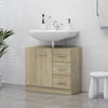 Waschtischunterschrank Sonoma Eiche Arethya 63x30x54cm (Holz)