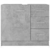 Waschtischunterschrank Arethya 63x30x54cm betongrau (Holz)