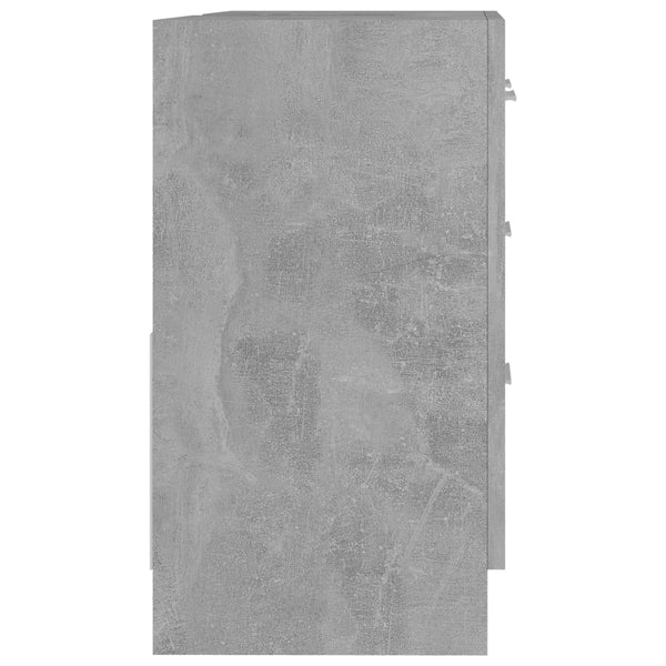 Waschtischunterschrank Arethya 63x30x54cm betongrau (Holz)